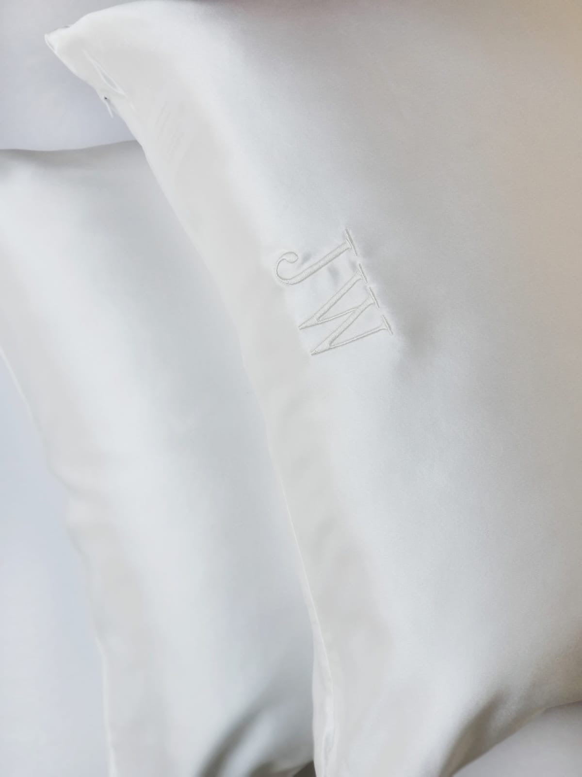 Personalized Monogrammed Queen Silk Pillowcase