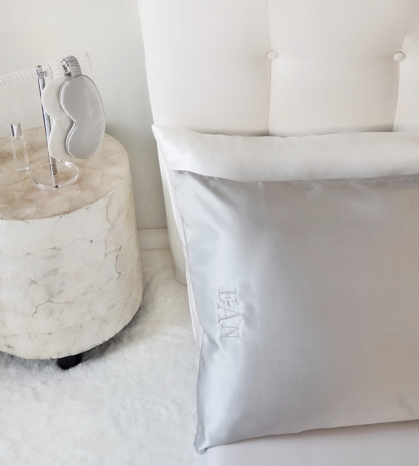 Personalized Monogrammed Queen Silk Pillowcase