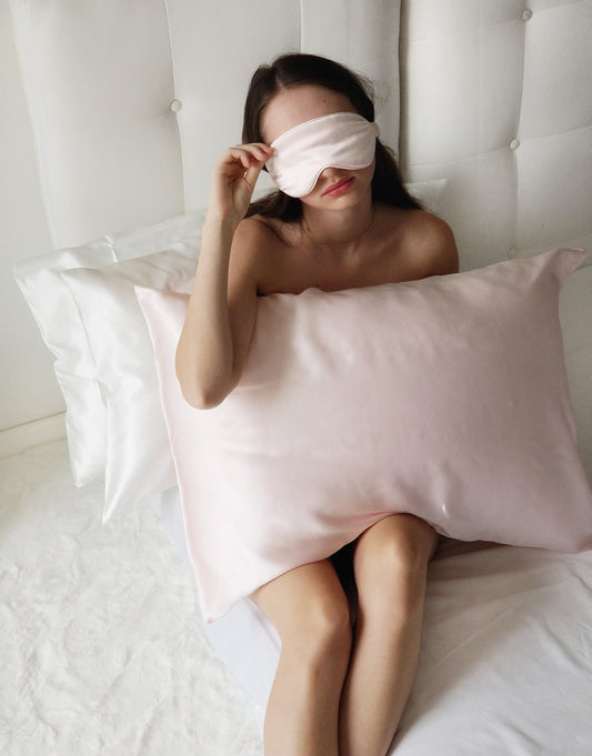 Beauty Sleep Set (Silk Pillowcase + Matching Eye Mask)