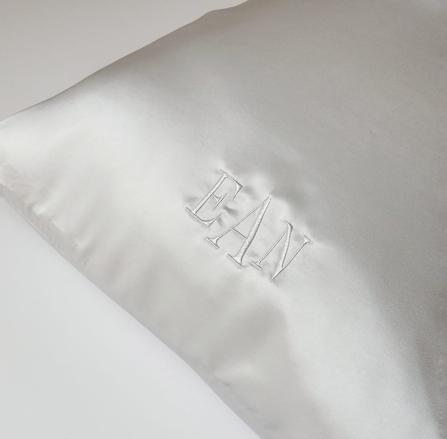 Personalized on sale silk pillowcase