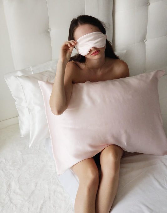 Beauty Sleep Set (Silk Pillowcase + Matching Eye Mask)